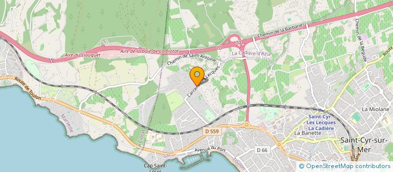 localisation de l'entreprise PARIS FAMILY à SAINT-CYR-SUR-MER
