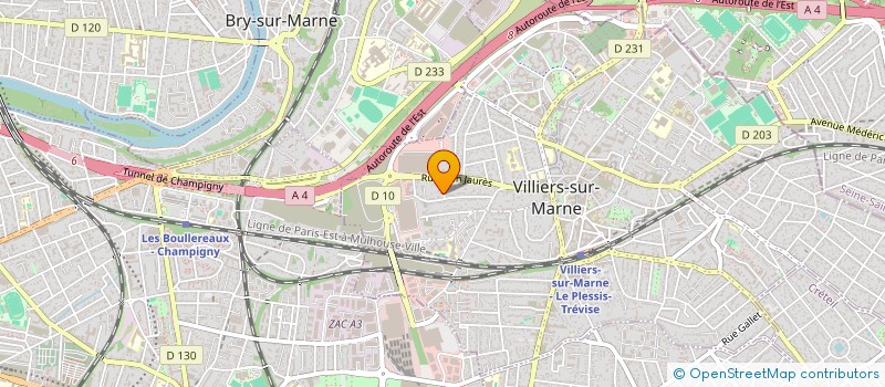 localisation de l'entreprise PARIS FENCING ACADEMY  VILLIERS-SUR-MARNE