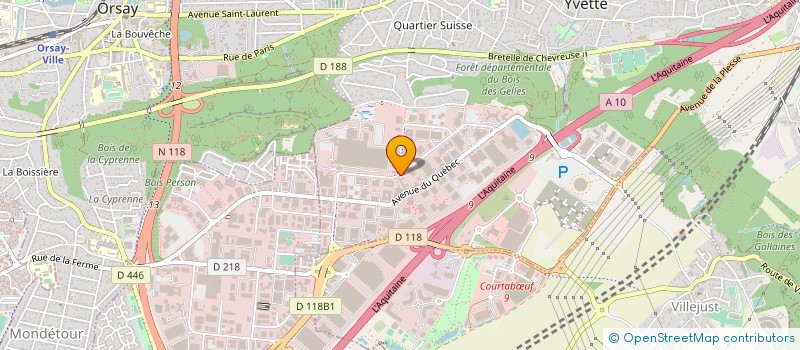 localisation de l'entreprise PARIS FLUIDES SYSTEMES TECHNOLOGIES à VILLEBON-SUR-YVETTE