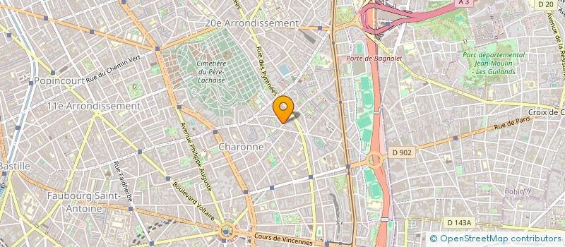 localisation de l'entreprise PARIS FORME 20 RR à PARIS