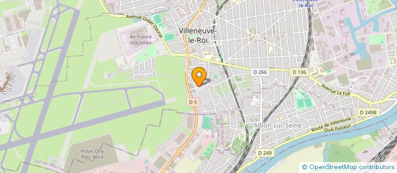 localisation de l'entreprise PARIS FROID DISTRIBUTION à VILLENEUVE-LE-ROI