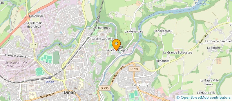 localisation de l'entreprise PARIS GAGNE  DINAN