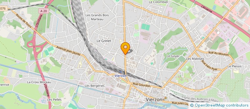 localisation de l'entreprise PARIS GARAGE SA à VIERZON