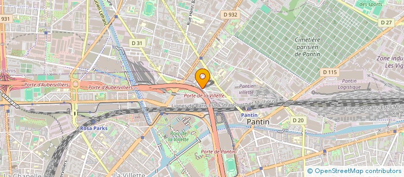 localisation de l'entreprise PARIS-GAZA  PANTIN