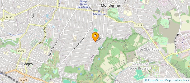 localisation de l'entreprise PARIS GESTION à MONTFERMEIL