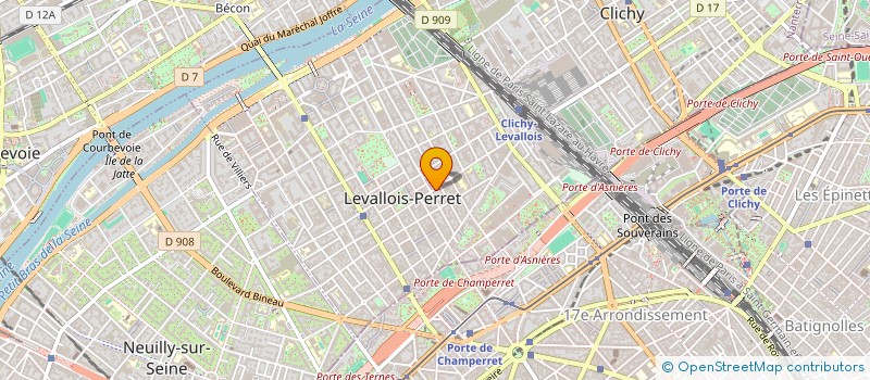 localisation de l'entreprise PARIS HOUSE à LEVALLOIS-PERRET