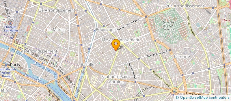 localisation de l'entreprise PARIS IMMIGRATION SERVICES  PARIS