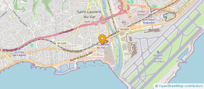 localisation de l'entreprise PARIS IMMOBILIER à SAINT-LAURENT-DU-VAR