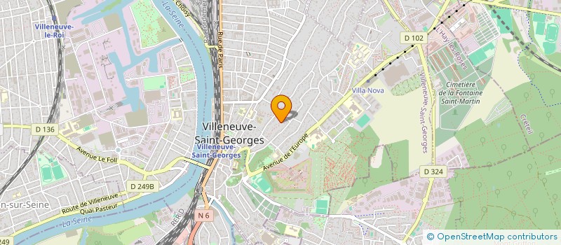 localisation de l'entreprise PARIS IMMOBILIER  VILLENEUVE-SAINT-GEORGES