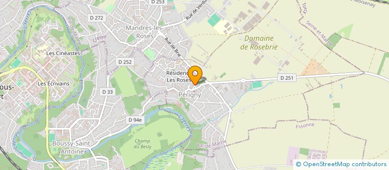 localisation de l'entreprise PARIS IMMOBILIER LOCATION  PERIGNY