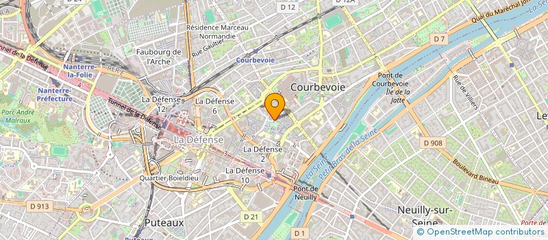 localisation de l'entreprise PARIS IMPERIAL COACH à COURBEVOIE