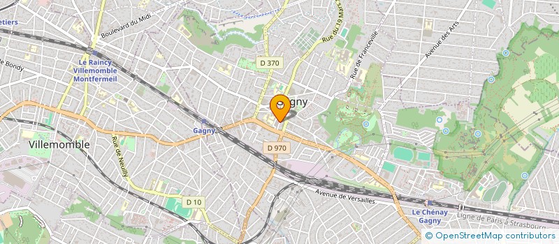 localisation de l'entreprise PARIS INFINITY SERVICES  GAGNY