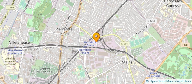 localisation de l'entreprise PARIS INOX à PIERREFITTE-SUR-SEINE