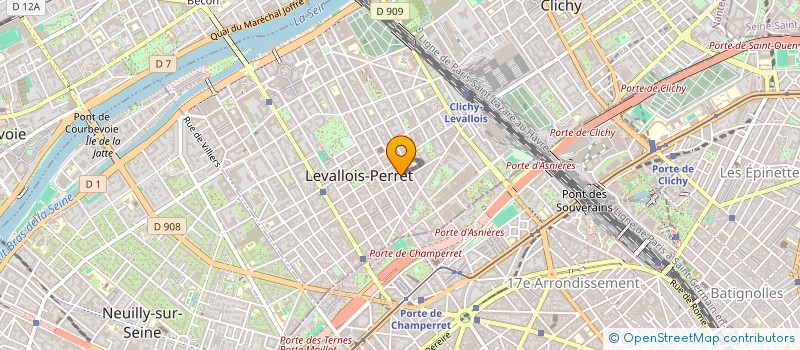 localisation de l'entreprise PARIS INVEST à LEVALLOIS-PERRET