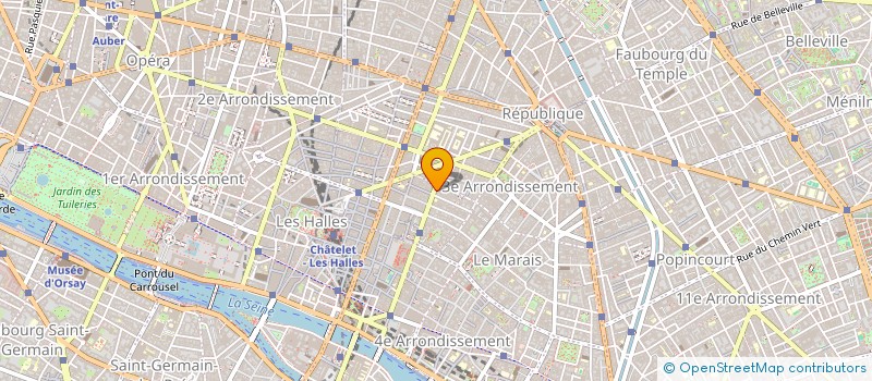 localisation de l'entreprise PARIS JE T'AIME - OFFICE DE TOURISME  PARIS