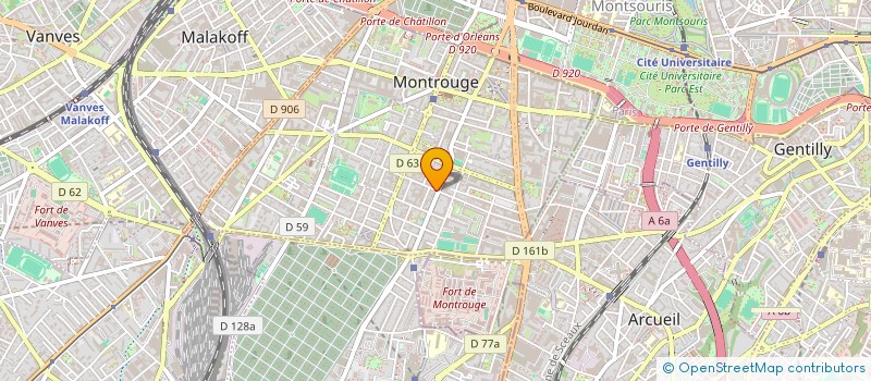 localisation de l'entreprise PARIS JEANNE à MONTROUGE