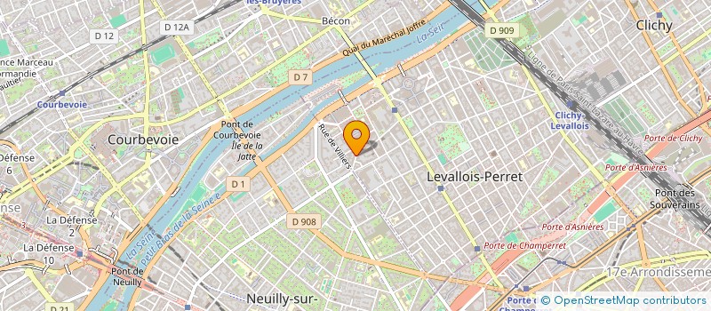 localisation de l'entreprise PARIS JIE BY RP2 à LEVALLOIS-PERRET