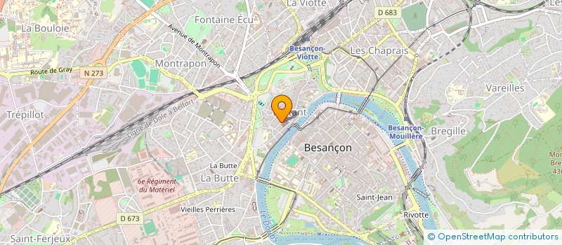 localisation de l'entreprise PARIS-JINNE à BESANCON