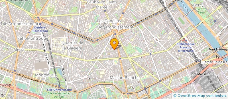 localisation de l'entreprise PARIS JUDO 13  PARIS