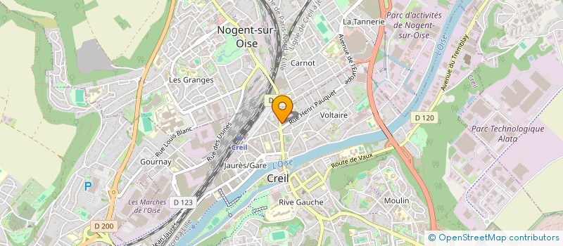 localisation de l'entreprise PARIS KABOUL BOUCHERIE à CREIL