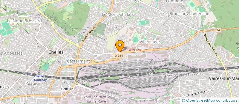 localisation de l'entreprise PARIS LABELS à CHELLES