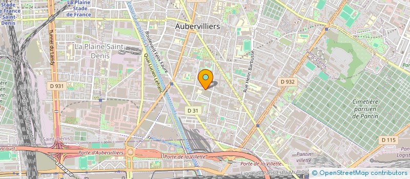 localisation de l'entreprise PARIS LAQUE SERVICE  AUBERVILLIERS