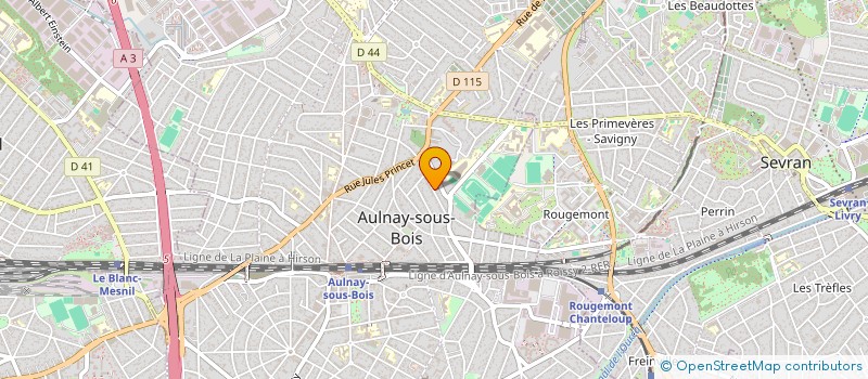 localisation de l'entreprise PARIS LES 3A à AULNAY-SOUS-BOIS
