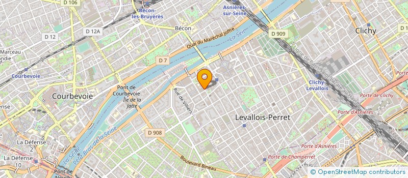localisation de l'entreprise PARIS LEVALLOIS ASSOCIATION à LEVALLOIS-PERRET