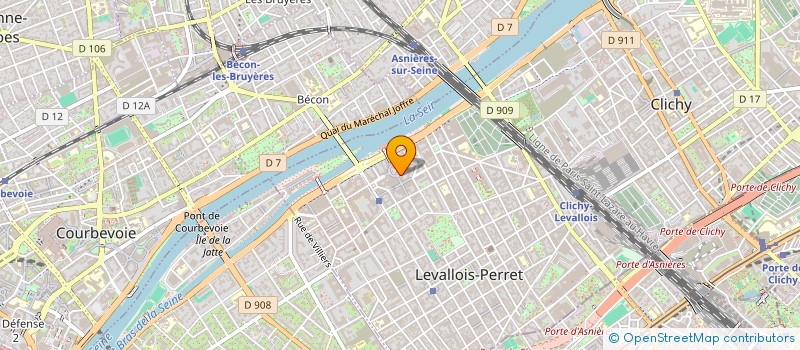 localisation de l'entreprise PARIS LEVALLOIS DISTRIBUTION à LEVALLOIS-PERRET