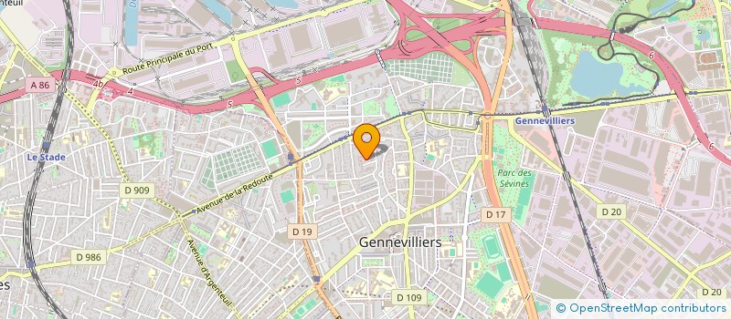 localisation de l'entreprise PARIS-LIFT à GENNEVILLIERS