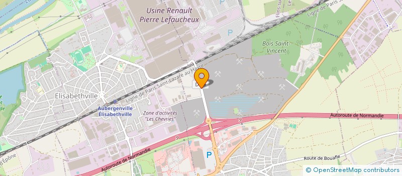 localisation de l'entreprise PARIS LIGHTS à FLINS-SUR-SEINE