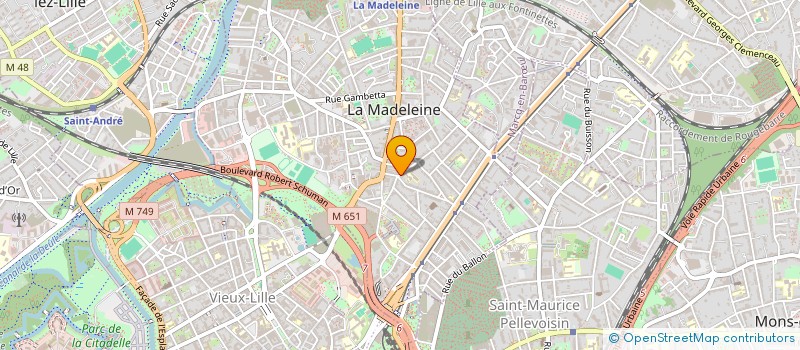 localisation de l'entreprise PARIS-LILLE à LA MADELEINE