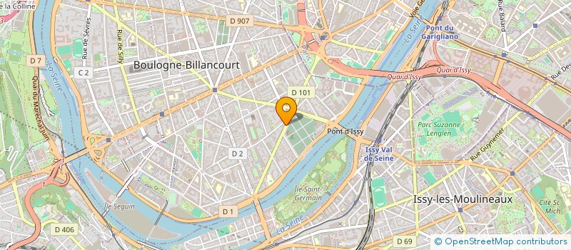 localisation de l'entreprise PARIS LOISIRS  BOULOGNE-BILLANCOURT
