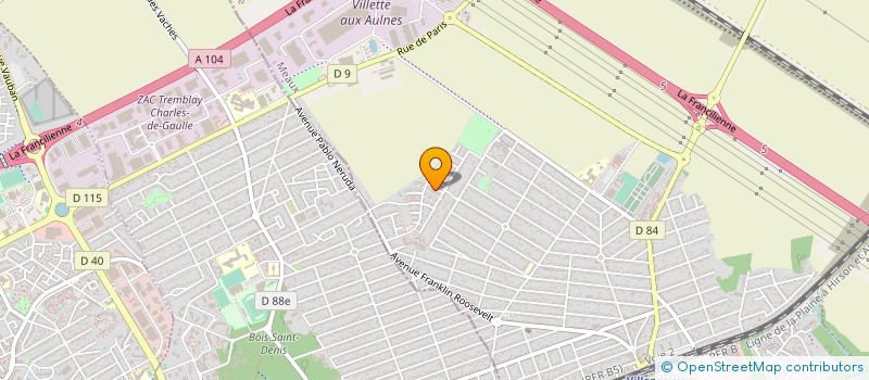 localisation de l'entreprise PARIS LONDON  MITRY-MORY