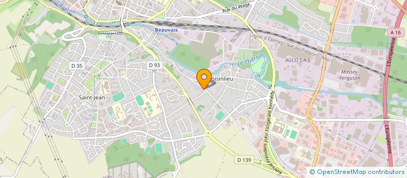 localisation de l'entreprise PARIS-LONDRES-BEAUVAIS-PICARDIE  BEAUVAIS