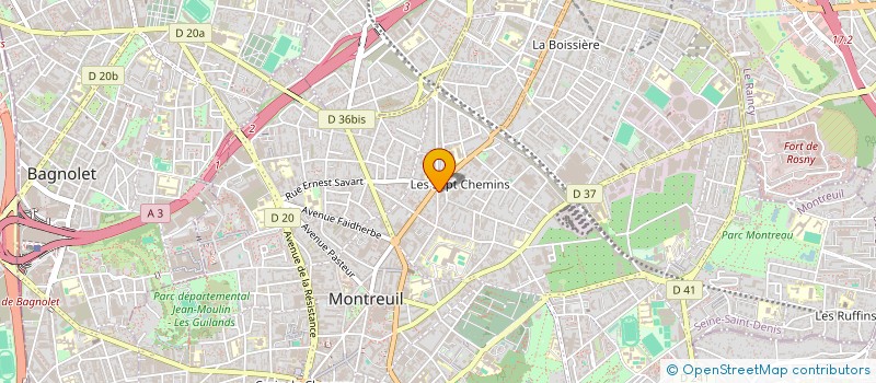 localisation de l'entreprise PARIS LUXEMBOURG à MONTREUIL