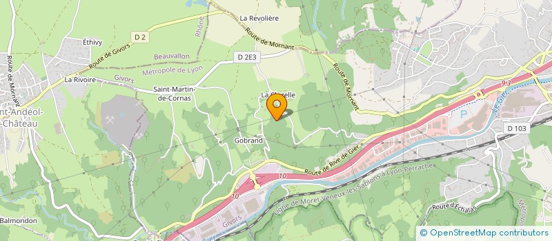 localisation de l'entreprise PARIS LYON à GIVORS