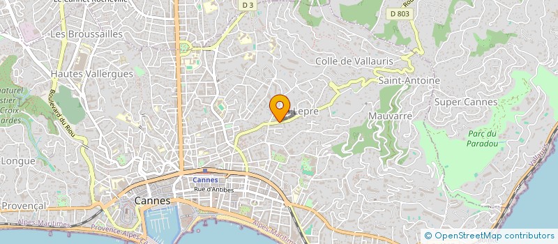 localisation de l'entreprise PARIS MANAGEMENT GROUP  NICE