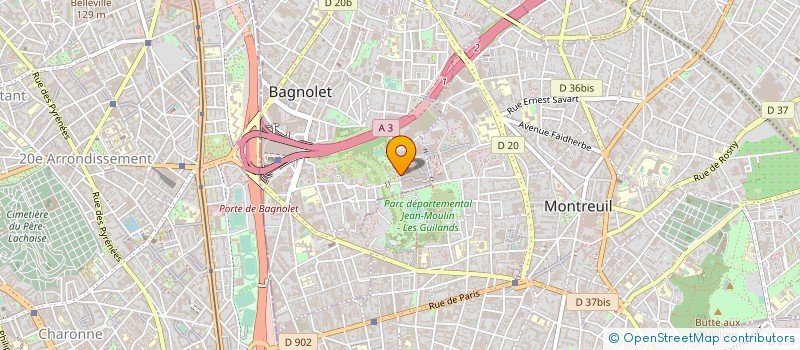 localisation de l'entreprise PARIS MAT à BAGNOLET
