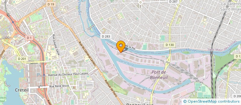 localisation de l'entreprise PARIS MEDITERRANEE CORSE à BONNEUIL-SUR-MARNE