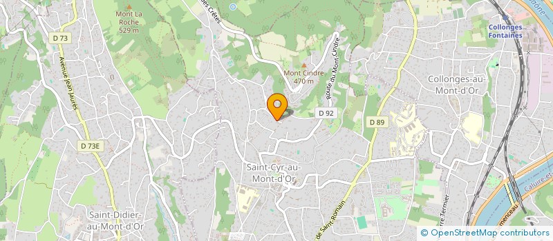 localisation de l'entreprise PARIS MERMOZ  SAINT-CYR-AU-MONT-D'OR