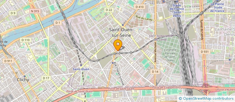 localisation de l'entreprise PARIS MODE 2000 à SAINT-OUEN-SUR-SEINE