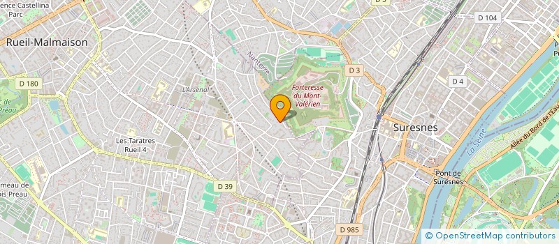 localisation de l'entreprise PARIS - MONT - VALERIEN à RUEIL-MALMAISON