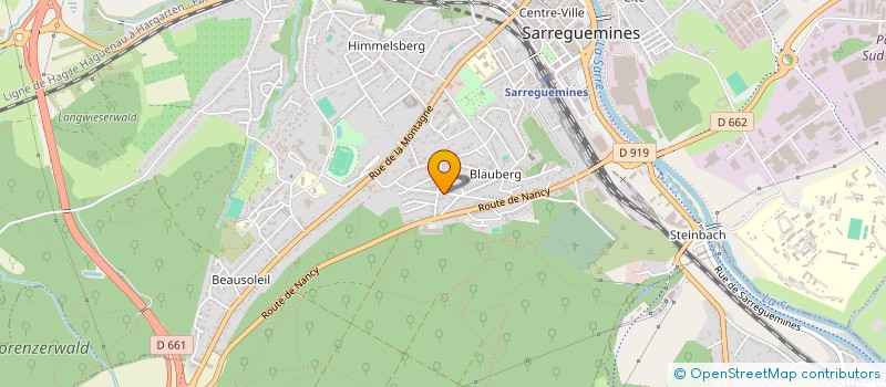 localisation de l'entreprise PARIS MONTMARTRE à SARREGUEMINES
