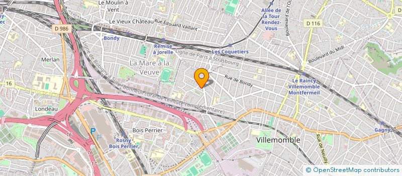 localisation de l'entreprise PARIS MOTO CONFORT  VILLEMOMBLE
