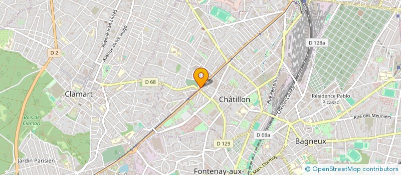 localisation de l'entreprise PARIS MOTO SCOOT DISTRIBUTION  CHATILLON