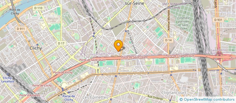 localisation de l'entreprise PARIS MULTI RENOVA à SAINT-OUEN-SUR-SEINE