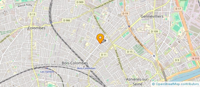 localisation de l'entreprise PARIS MULTISERVICES à BOIS-COLOMBES