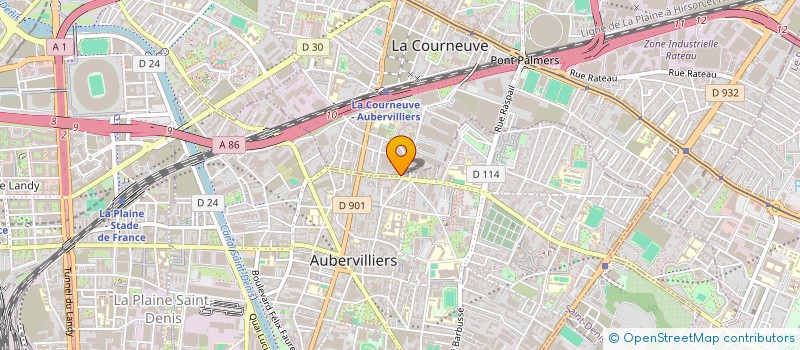 localisation de l'entreprise PARIS MY TRAVEL à LA COURNEUVE