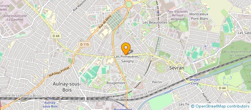 localisation de l'entreprise PARIS NORD EST AUTOS à SEVRAN